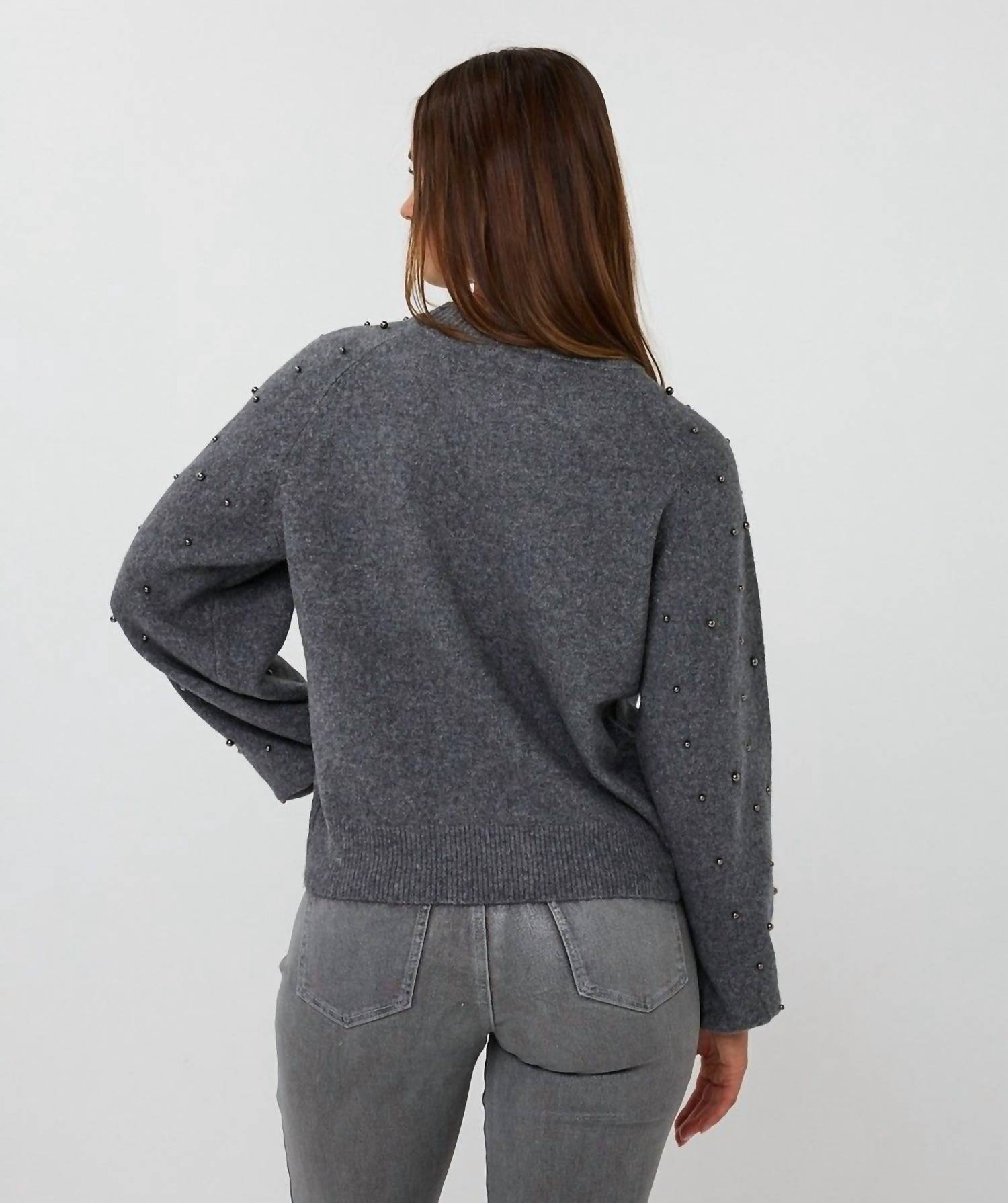 Esqualo - Suzette Ragland Sleeve Pearls Sweater