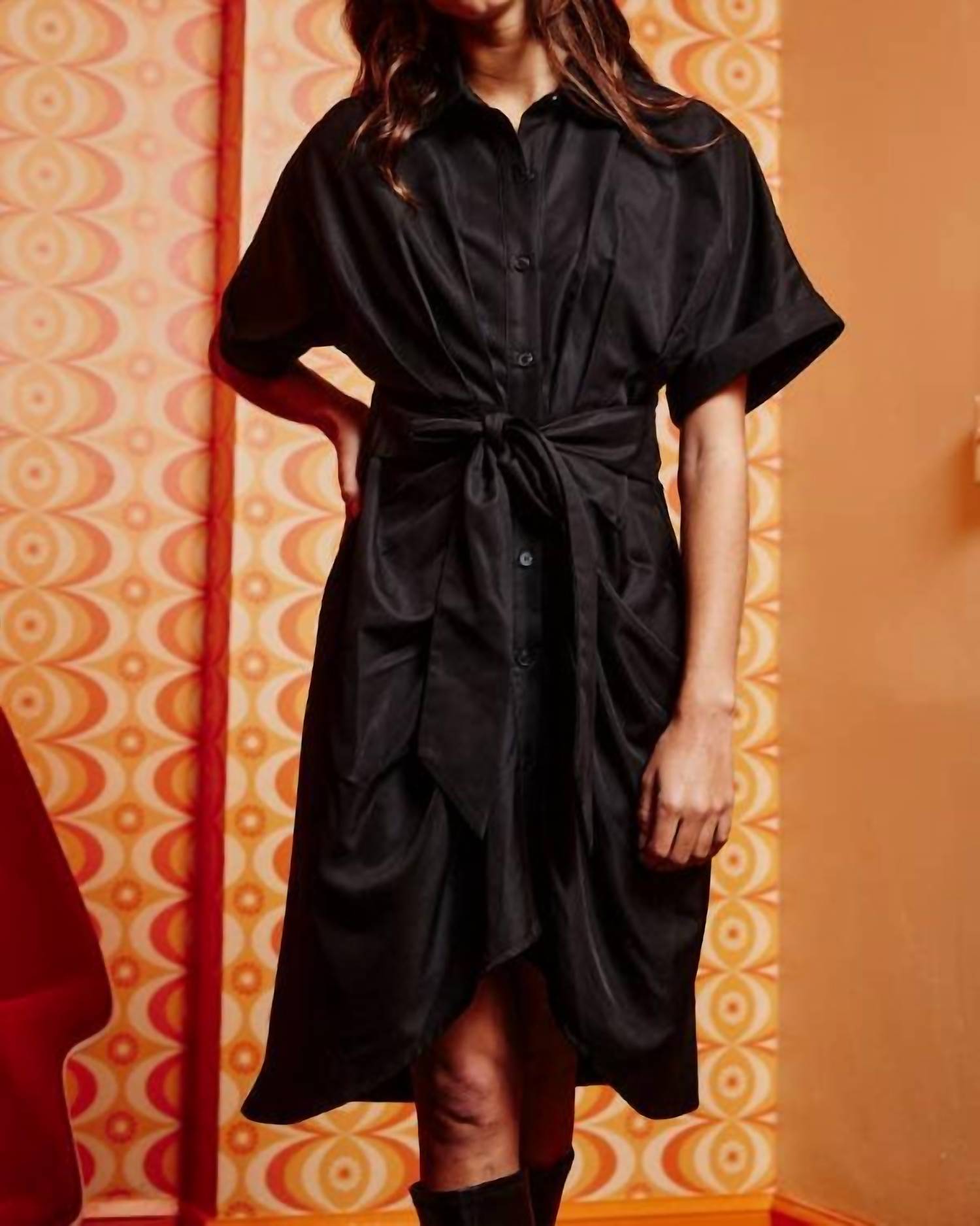 Bucketlist - Tammy Tulip Hem Shirt Dress