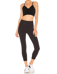 ALO YOGA Seamless Delight Bralette in black - women's intimate - view 4