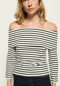 Nation Ltd - Alexi Off The Shoulder T-shirt