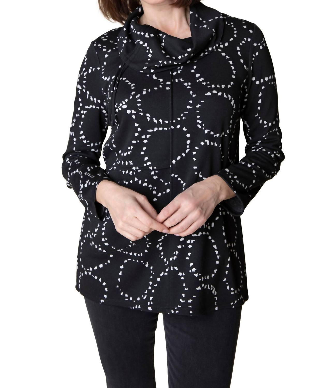 Habitat - Circle Knit Tie Neck Tunic