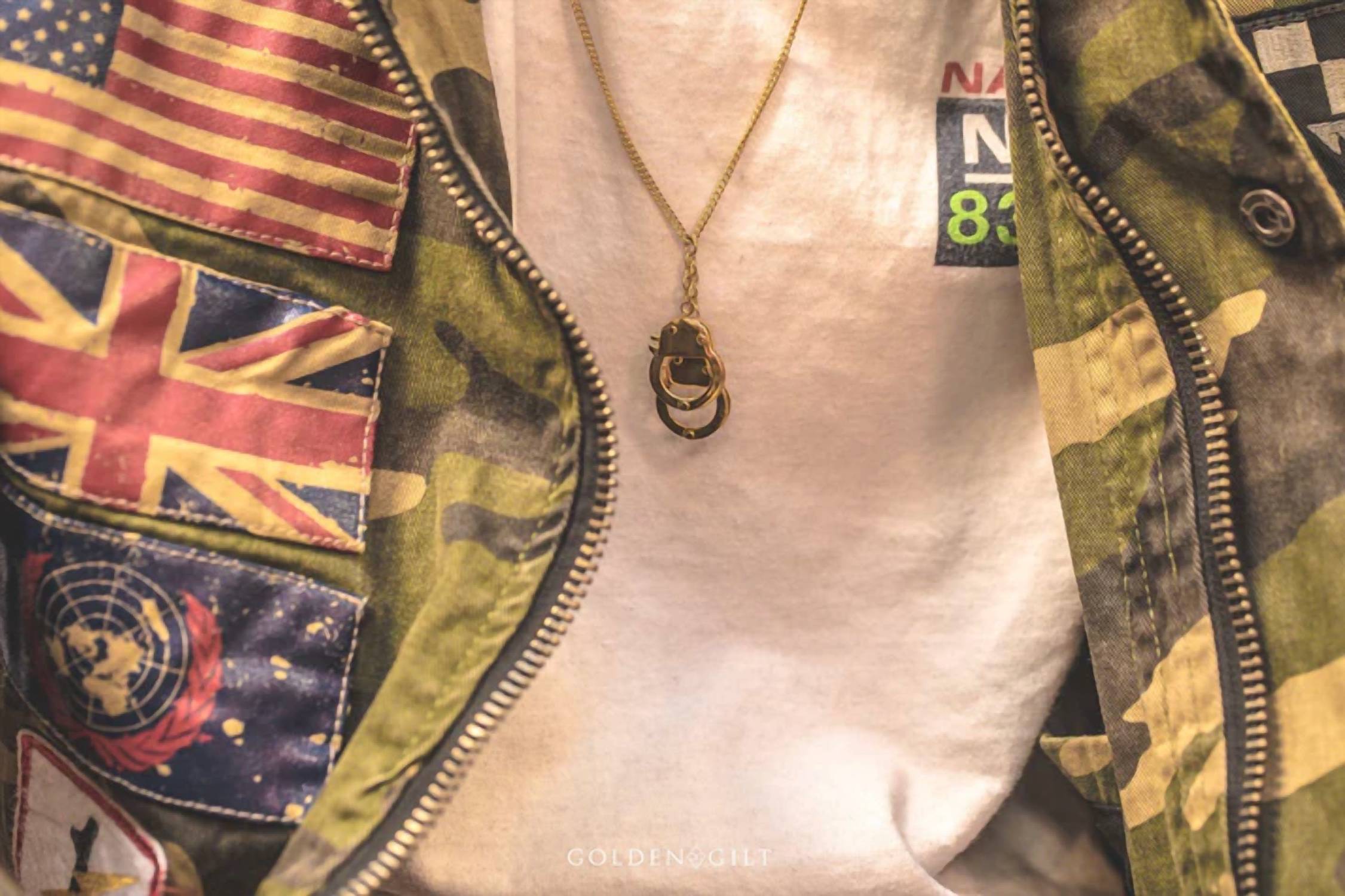 Golden Gilt - Men's Cuffs Chain Necklace