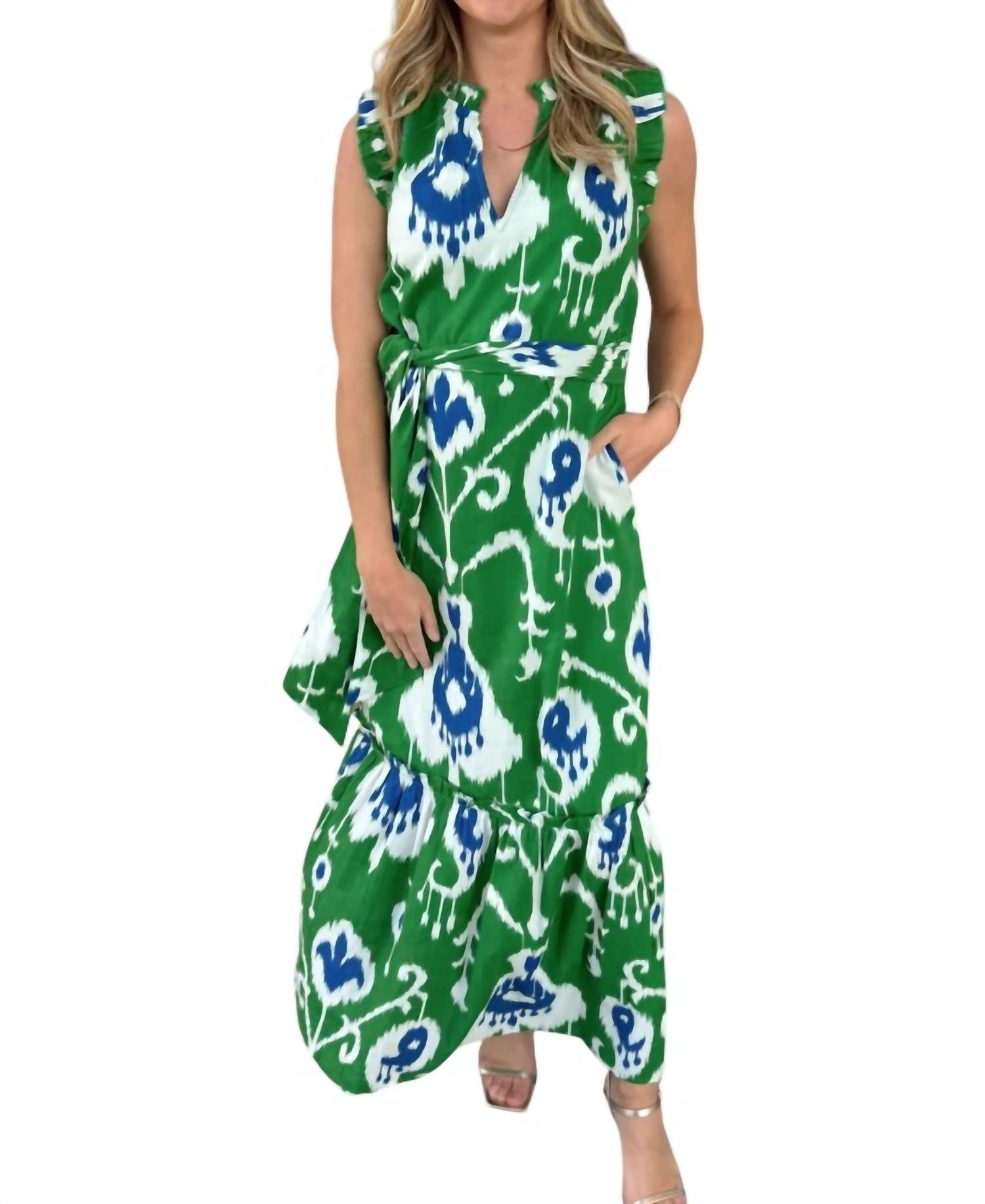 Fitzroy & Willa Christina Maxi Dress in sullivan ikat - women's dress