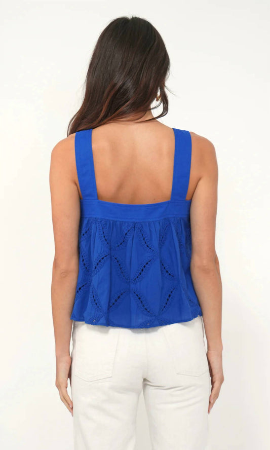 Greylin - Crocker Avenue Embroidered Tie Front Top