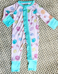 Sweet Bay Clothing - Girl's Pumpkin Onesie With Ruffle