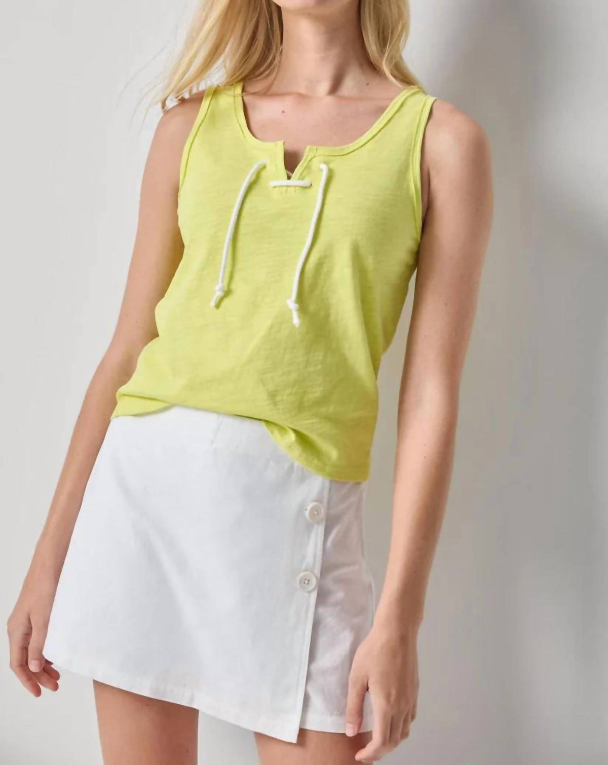 Lilla P - Lace Up Tank Top