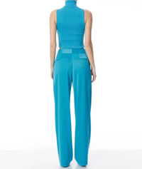 Alice + Olivia - Pleated Satin Pants