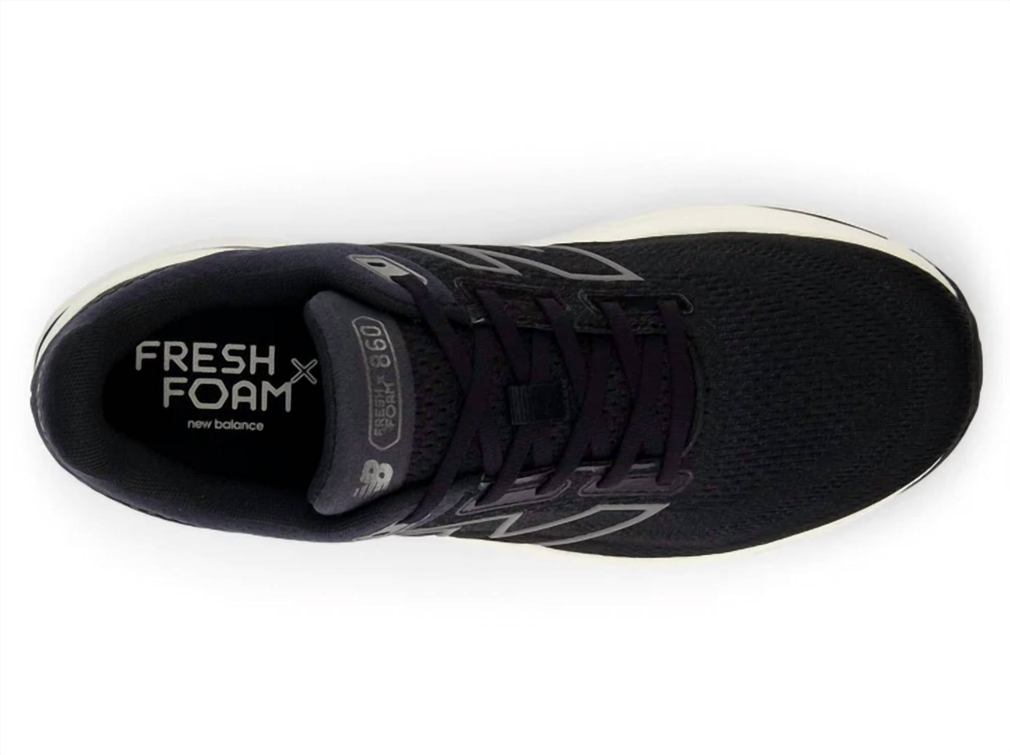 New Balance Women's Fresh Foam X 860 V14 Running Shoes in black black 1 - women's shoe - view 4