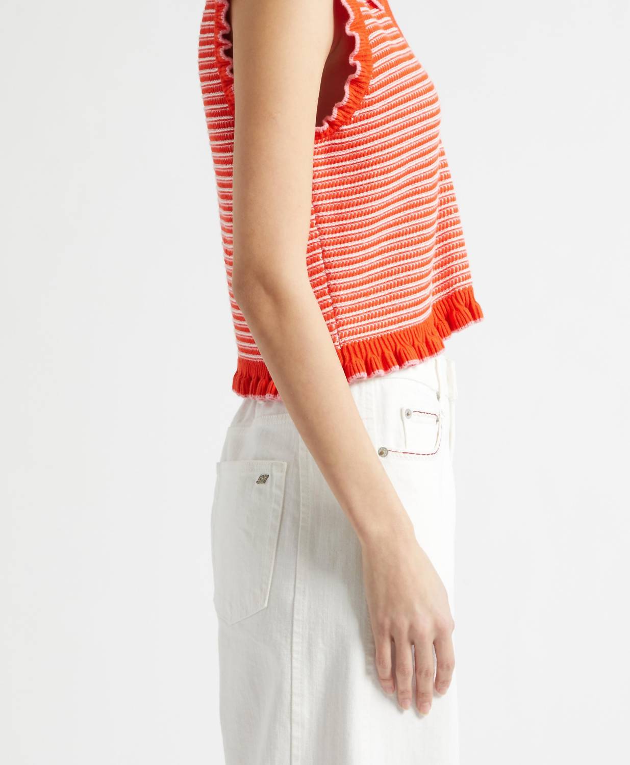 Cinq A Sept - Clem Stripe Sweater Tank Top