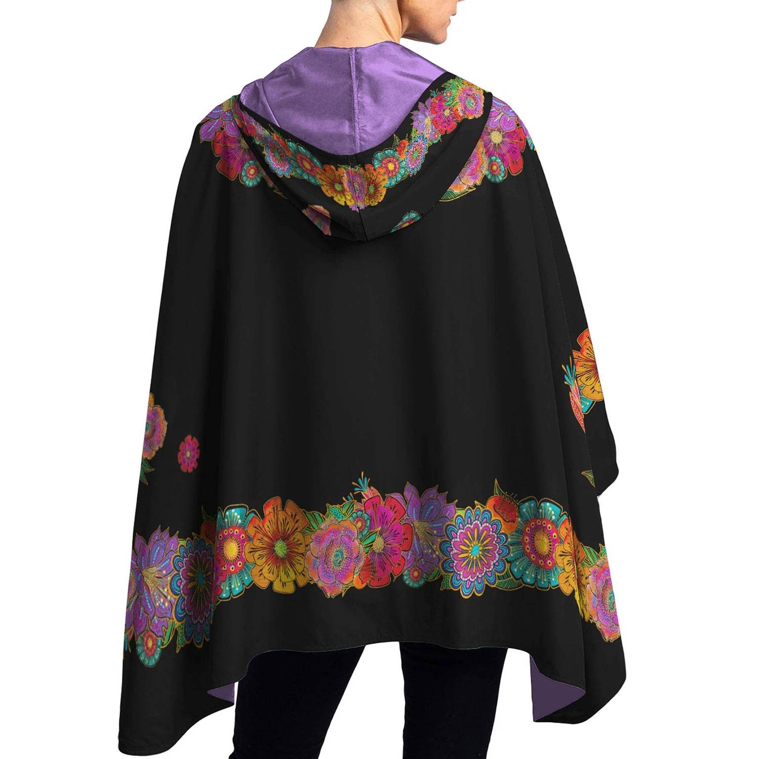 Raincaper - Laurel Burch Blooms Reversible Rain Travel Cape