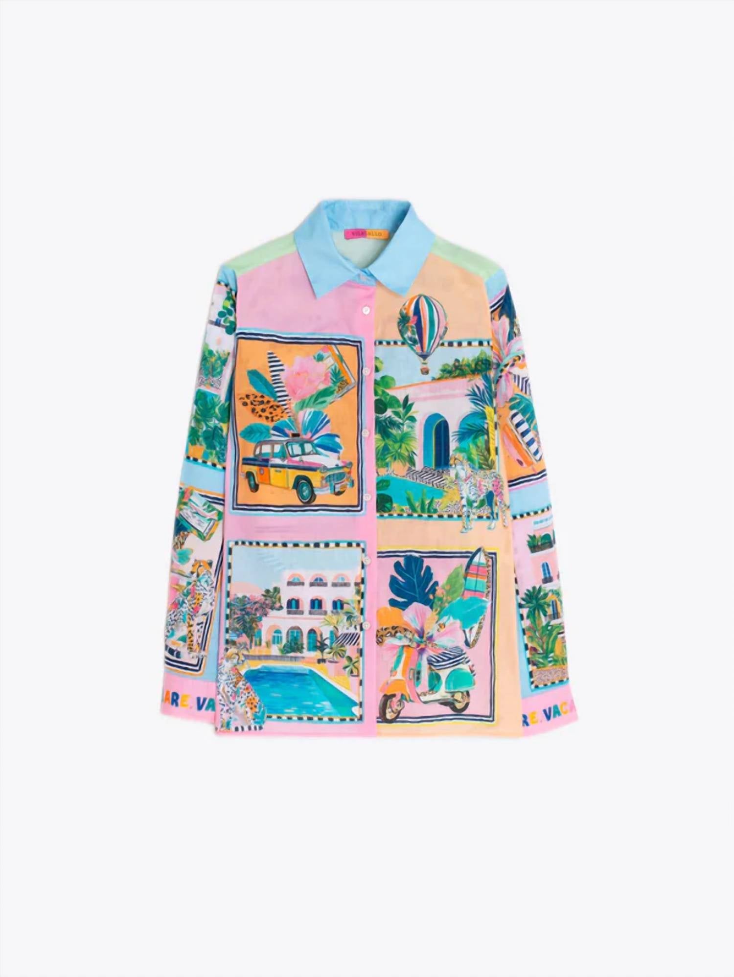 Vilagallo - Long Sleeve Printed Blouse