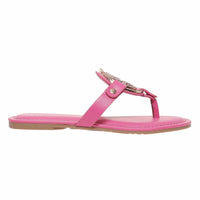 Pierre Dumas - Women's Rhinestone Medallion Sandals