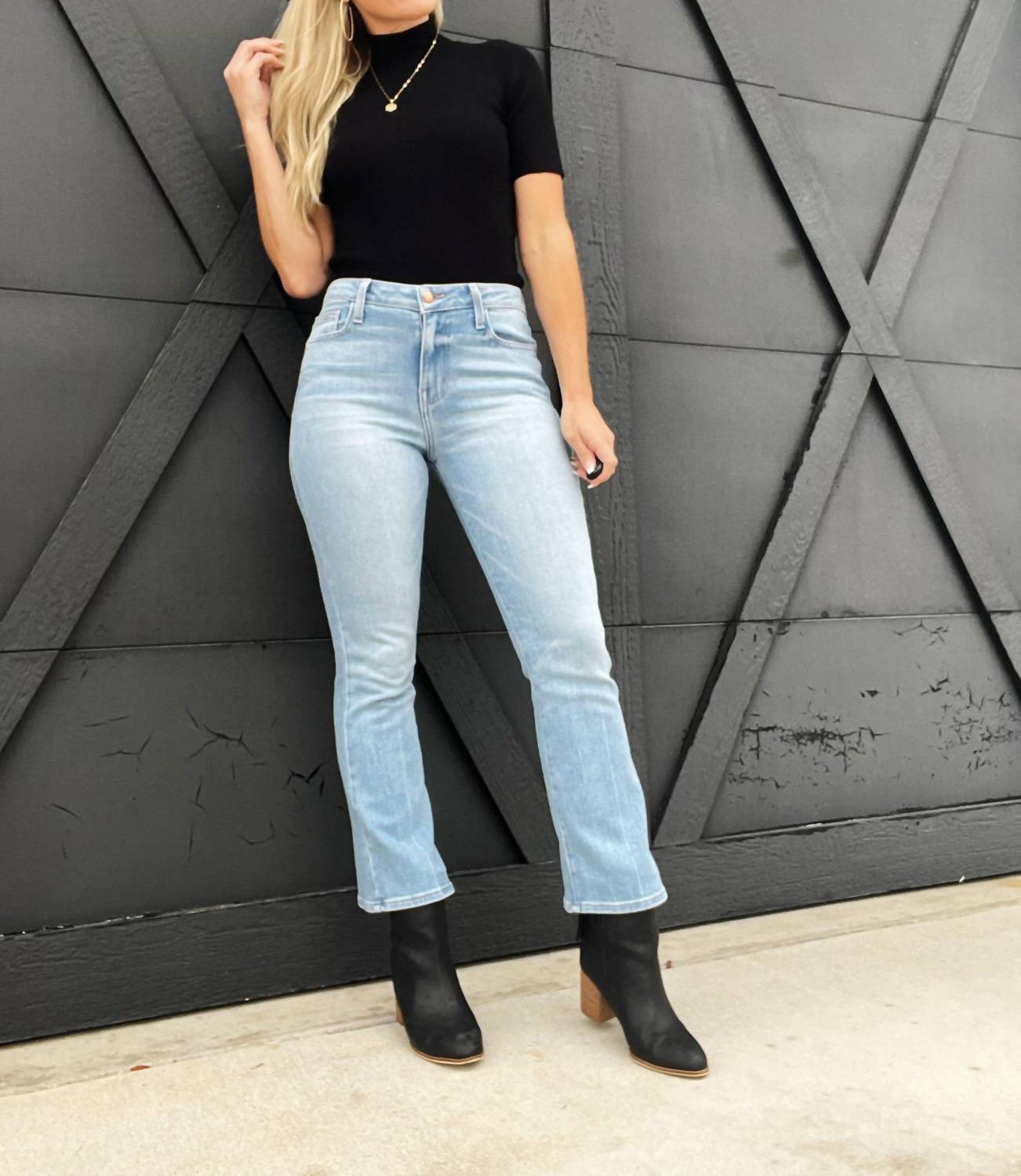 L.T.J - High Rise Light Bootcut Jeans