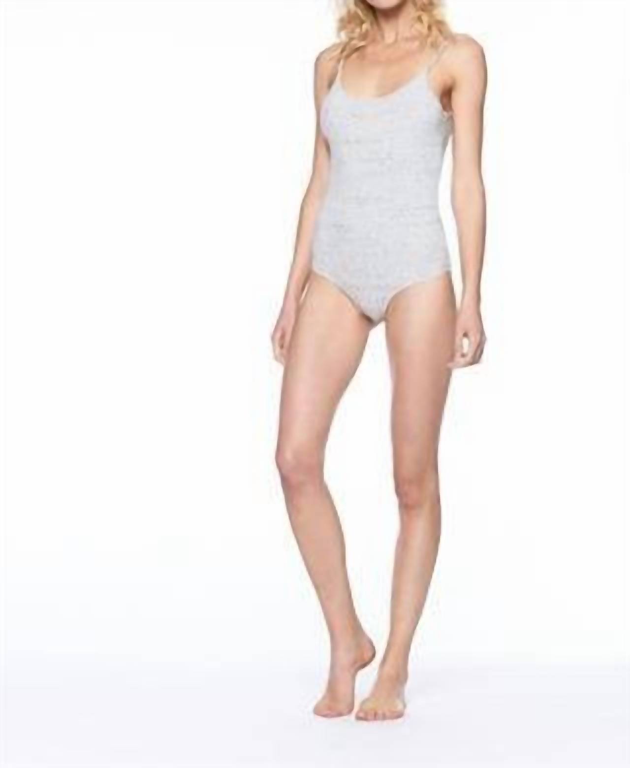 David Lerner - Heavy Rib Knit Tank Bodysuit