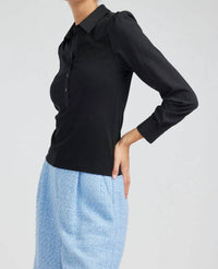 Current Air - Collared Knit Top
