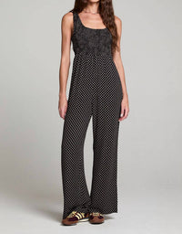 saltwater LUXE Azaria Tank Jumpsuit in black - women's pants