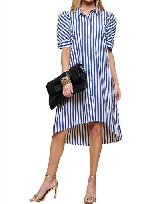 Cezele - Vibrant Vibe Wide Stripe Dress