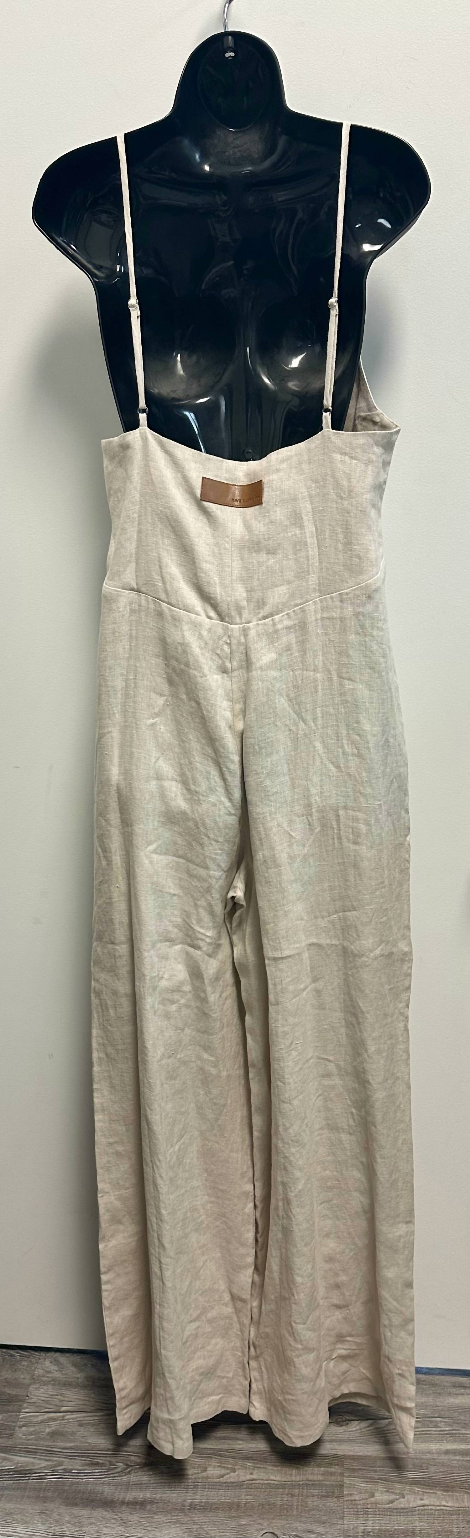Rivet Utility - Women's Foxy Wide Leg Linen Jumpsuit