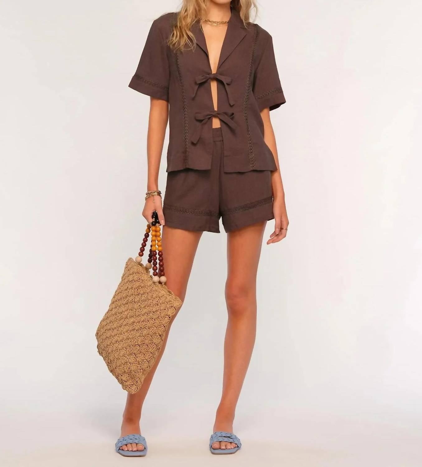 Heartloom - Lourdes Top And Shorts Set