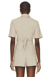 Matthew Bruch - Collared Wrap Top