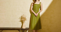 G.D.S. - Emily Linen Slip Midi Dress