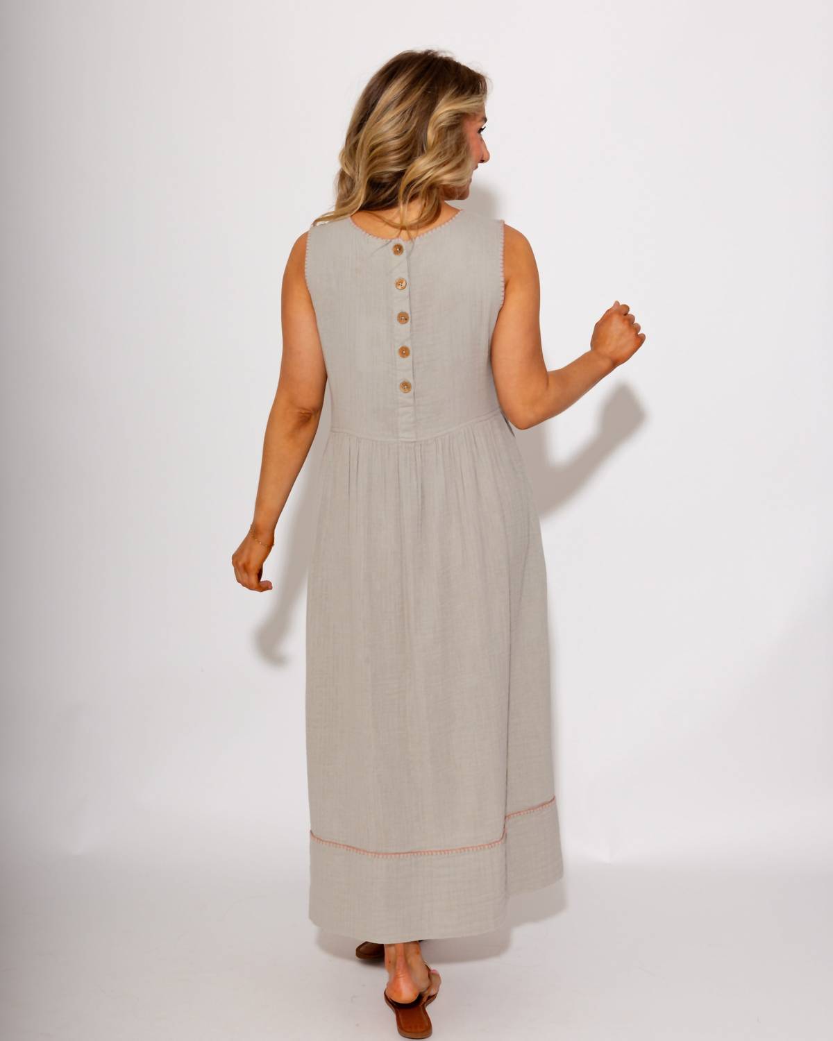 Ivy Jane Growing Flowers Dress in beige - women's dress - alternate view