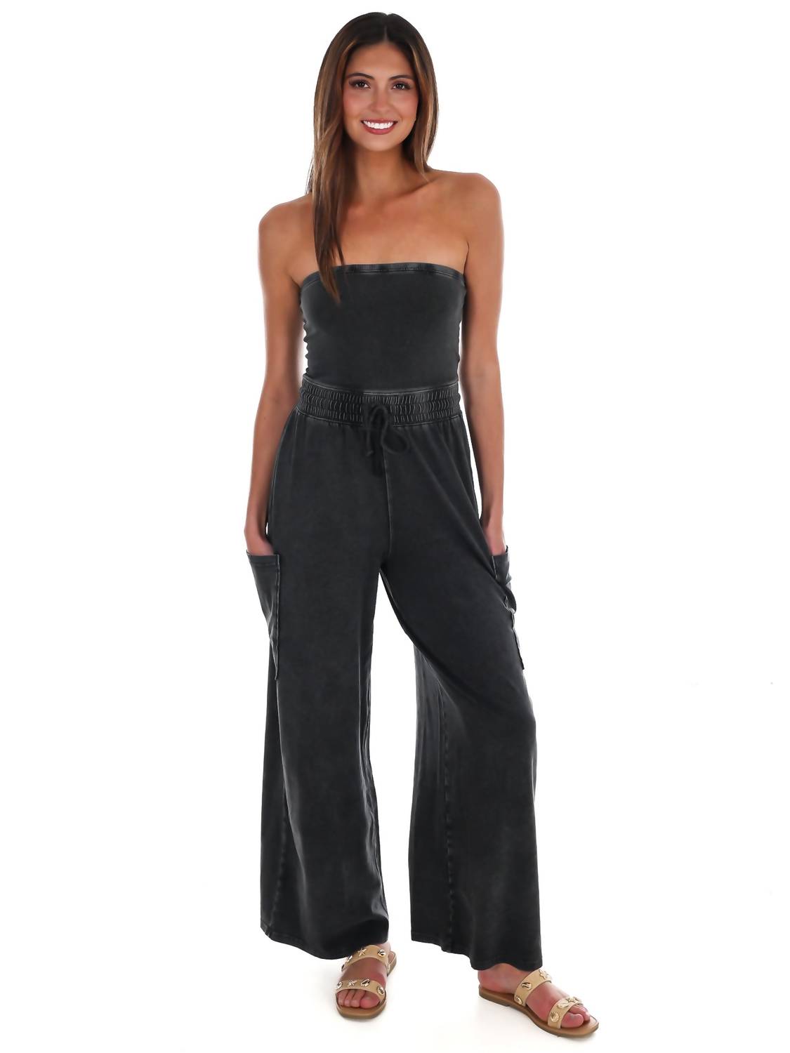 Hyfve - Rule the World Strapless Jumpsuit