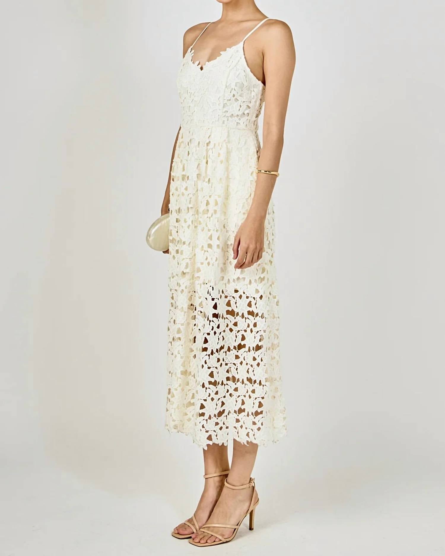 Endless Rose - Lace Midi Dress