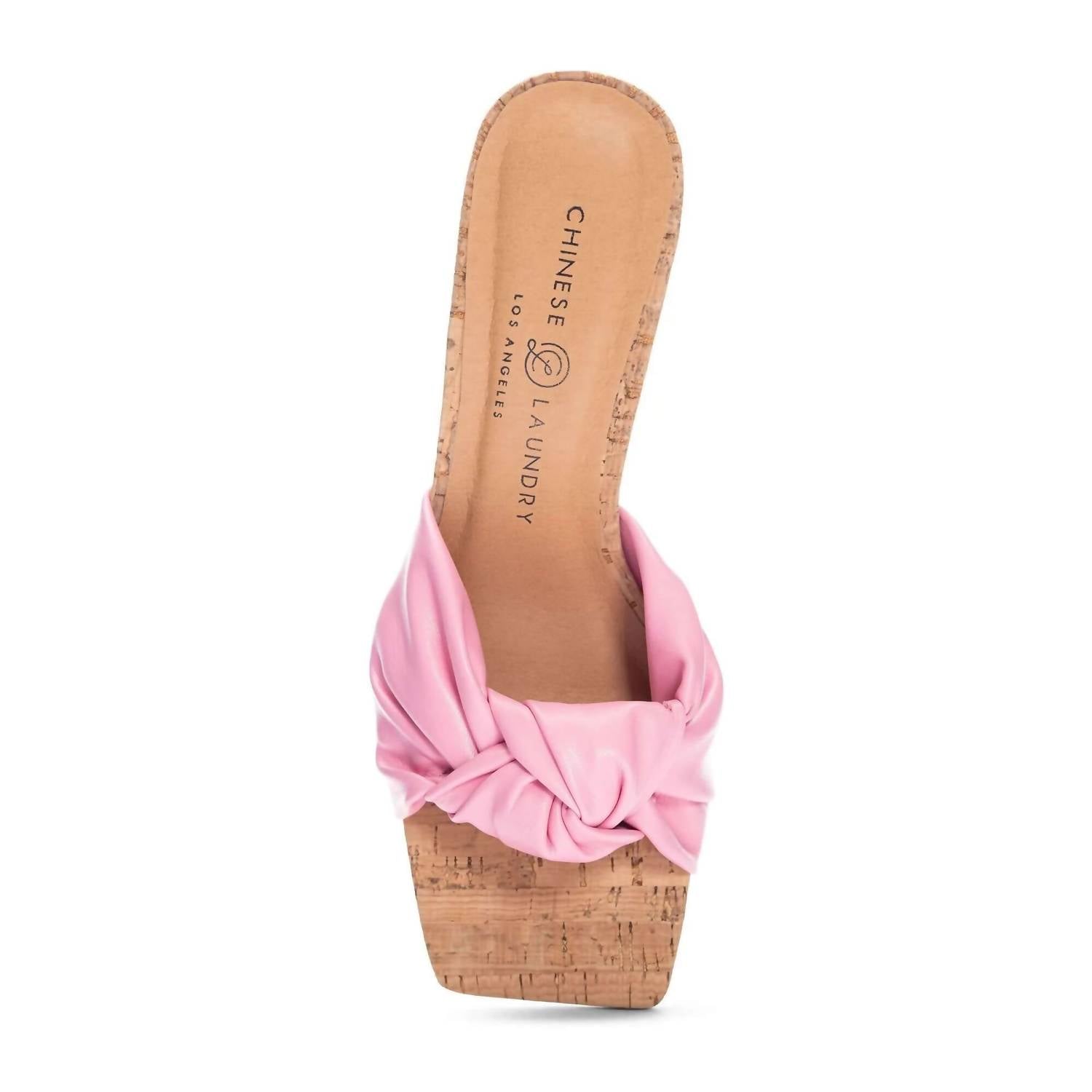 Chinese Laundry - Women's Knotted Cork Chunky Heel