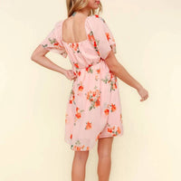 Kori - Floral Chiffon Mini Dress