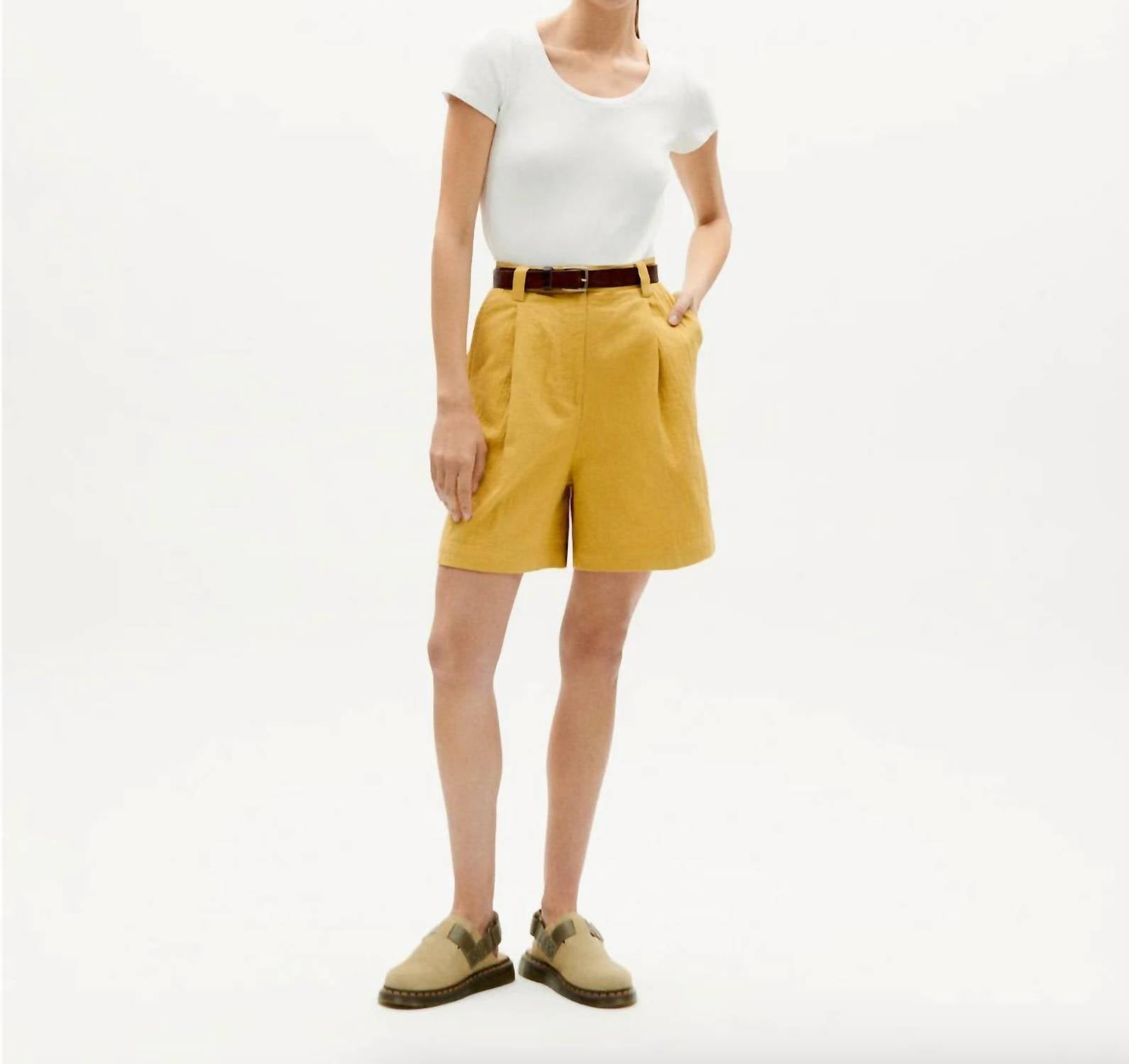 Thinking Mu - Lia Cotton Bermuda Shorts