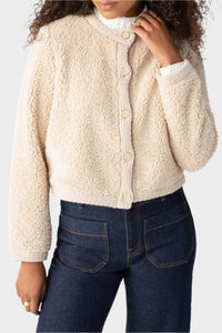 Sanctuary Button Front Cozy Cardigan in toasted almond - women's cardigan - alternate view
