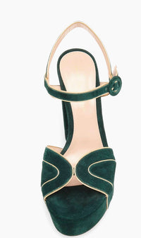 Gianvito Rossi - Women's Suede 120mm Platform Sandals