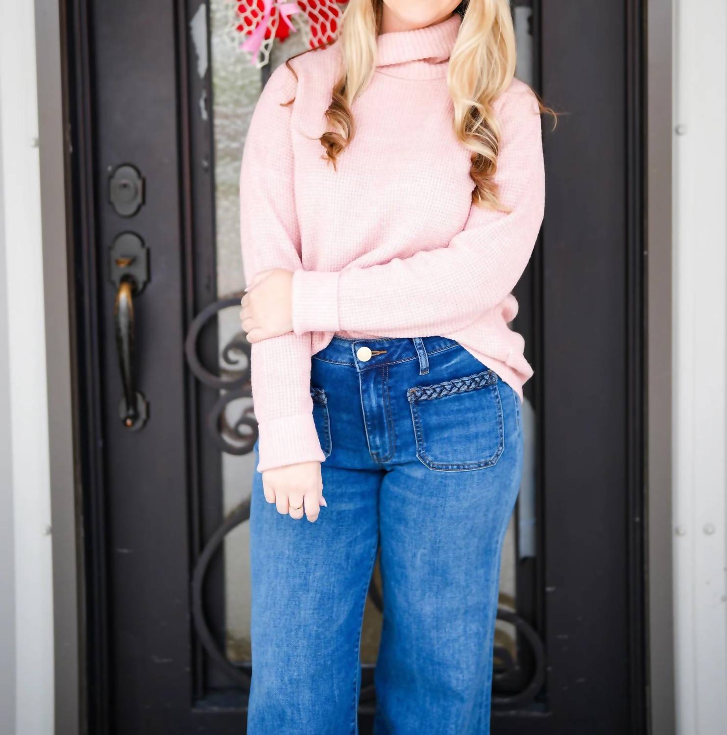 Staccato - Waffle Turtle Neck Sweater
