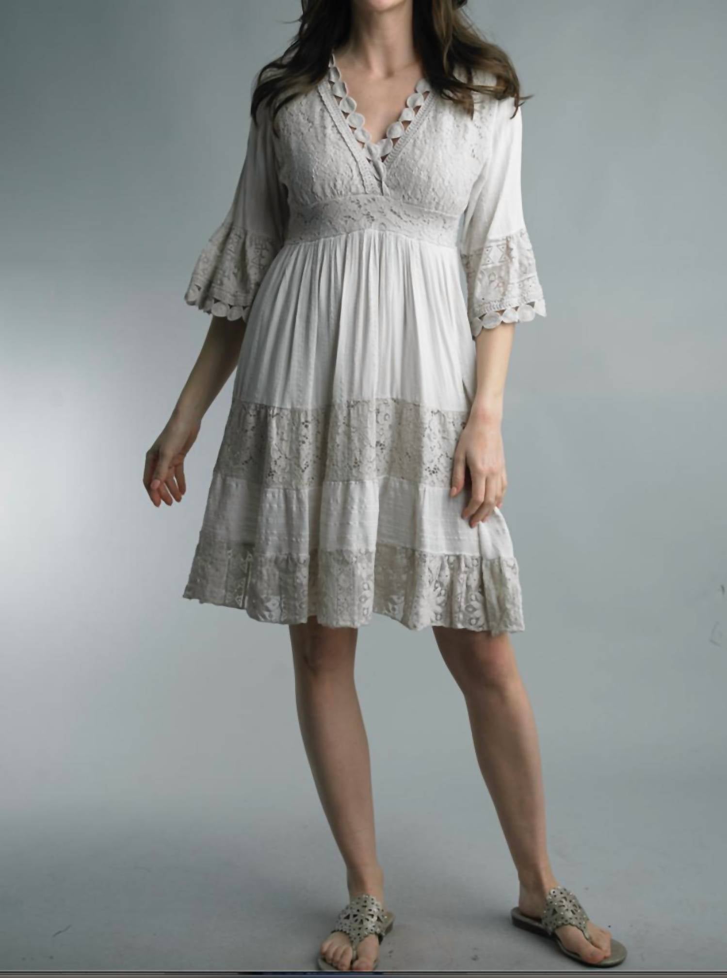 Tempo Paris - CROCHET SHORT DRESS