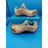 Columbia Women's Access Point Ii Waterproof Hiking Shoes in tan blue - women's sneaker - alternate view