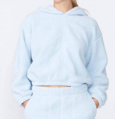Stateside - Double Face Sherpa Cinched Hoodie