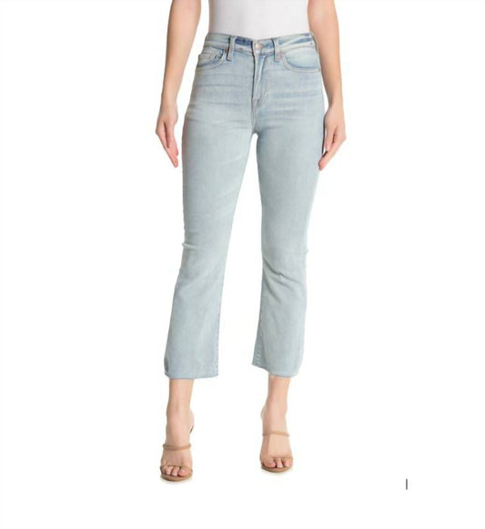 7 For All Mankind - High Rise Kick Flare Raw Hem Jeans