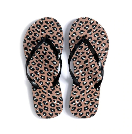 Wanderlust - Leopard Tote & Flip Flop Set