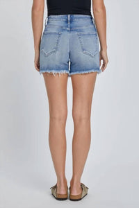 Cello - Denim Boyfriend Fray Shorts