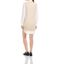 Fifteen Twenty - Elora Mixed Media Vest Mini Dress