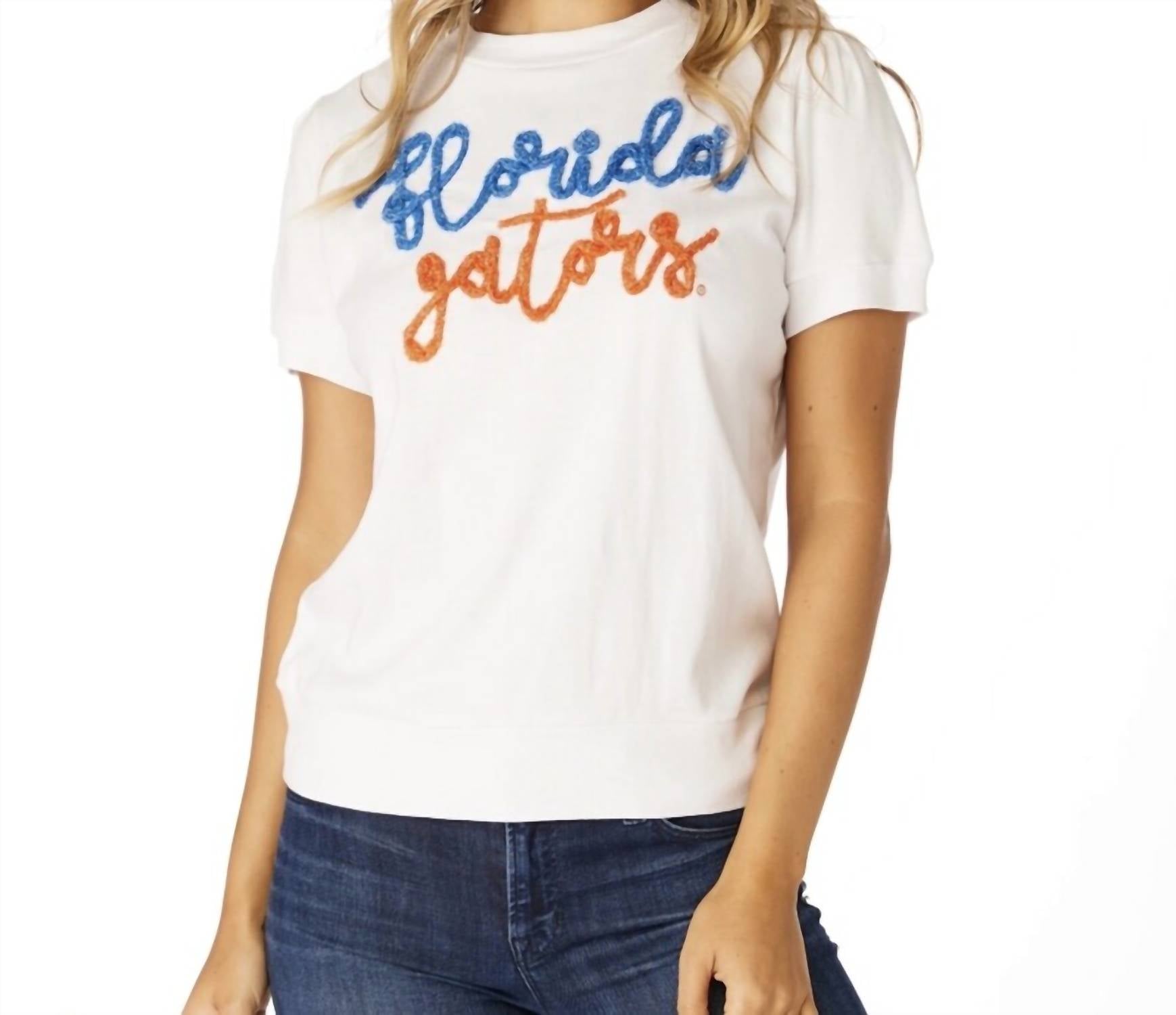 Stewart Simmons - Women's Florida Gators Glitter Script Shirt