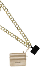 Save The Girls - Women's Double Link Chain Strap With Pouch
