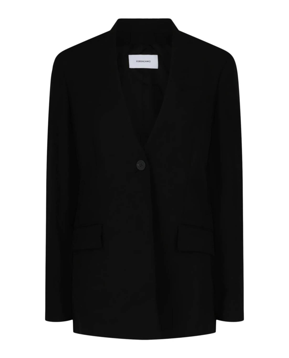 Salvatore Ferragamo - Women's Single-breasted Wool Blazer