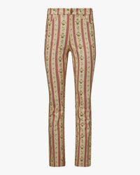 We Wore What - Floral Mid Rise Ankle Jeans