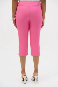 Joseph Ribkoff - Ruffle Ankle Cropped Pants