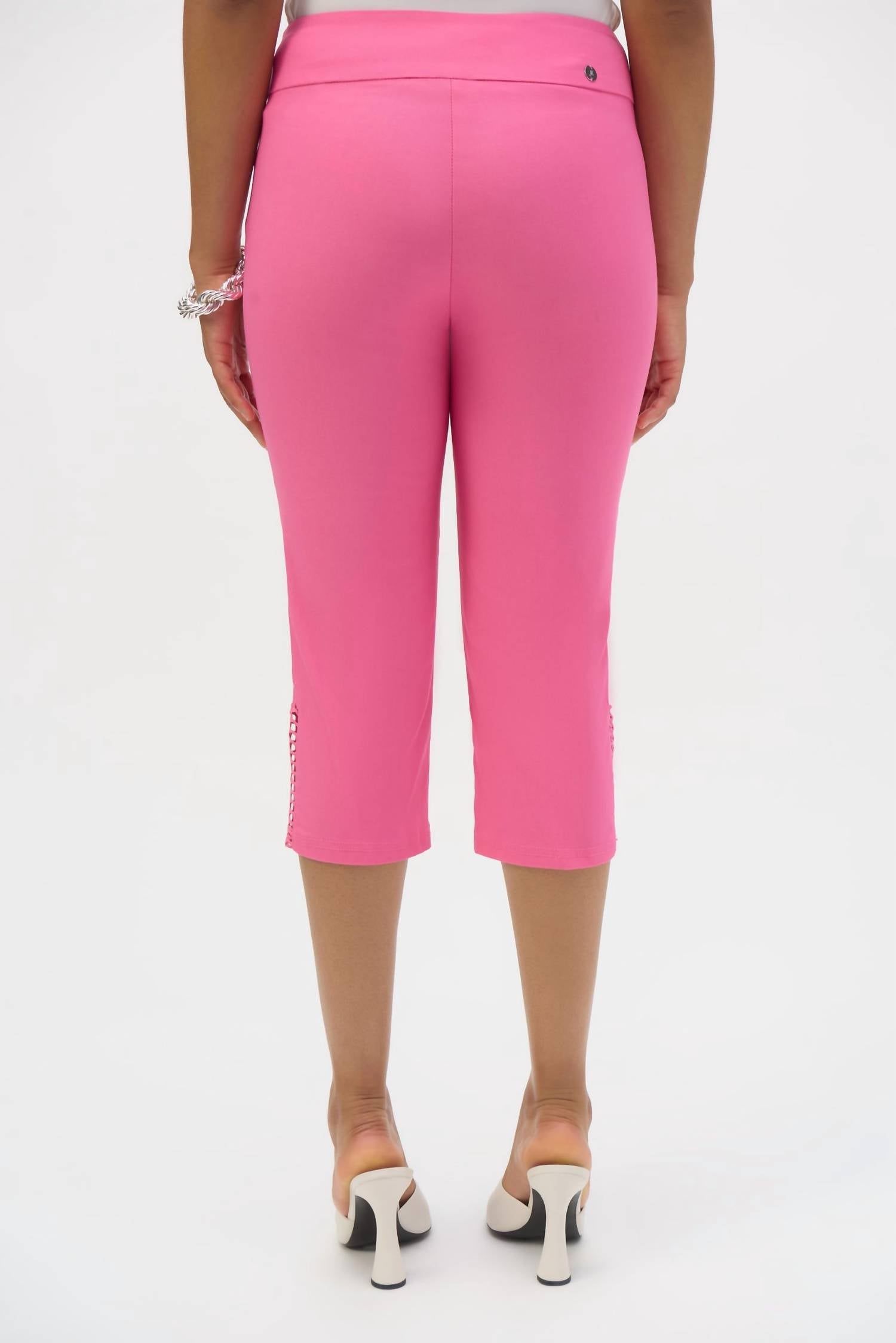 Joseph Ribkoff - Ruffle Ankle Cropped Pants