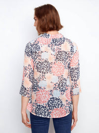 Charlie B - Printed Cotton Gauze Button Up Shirt