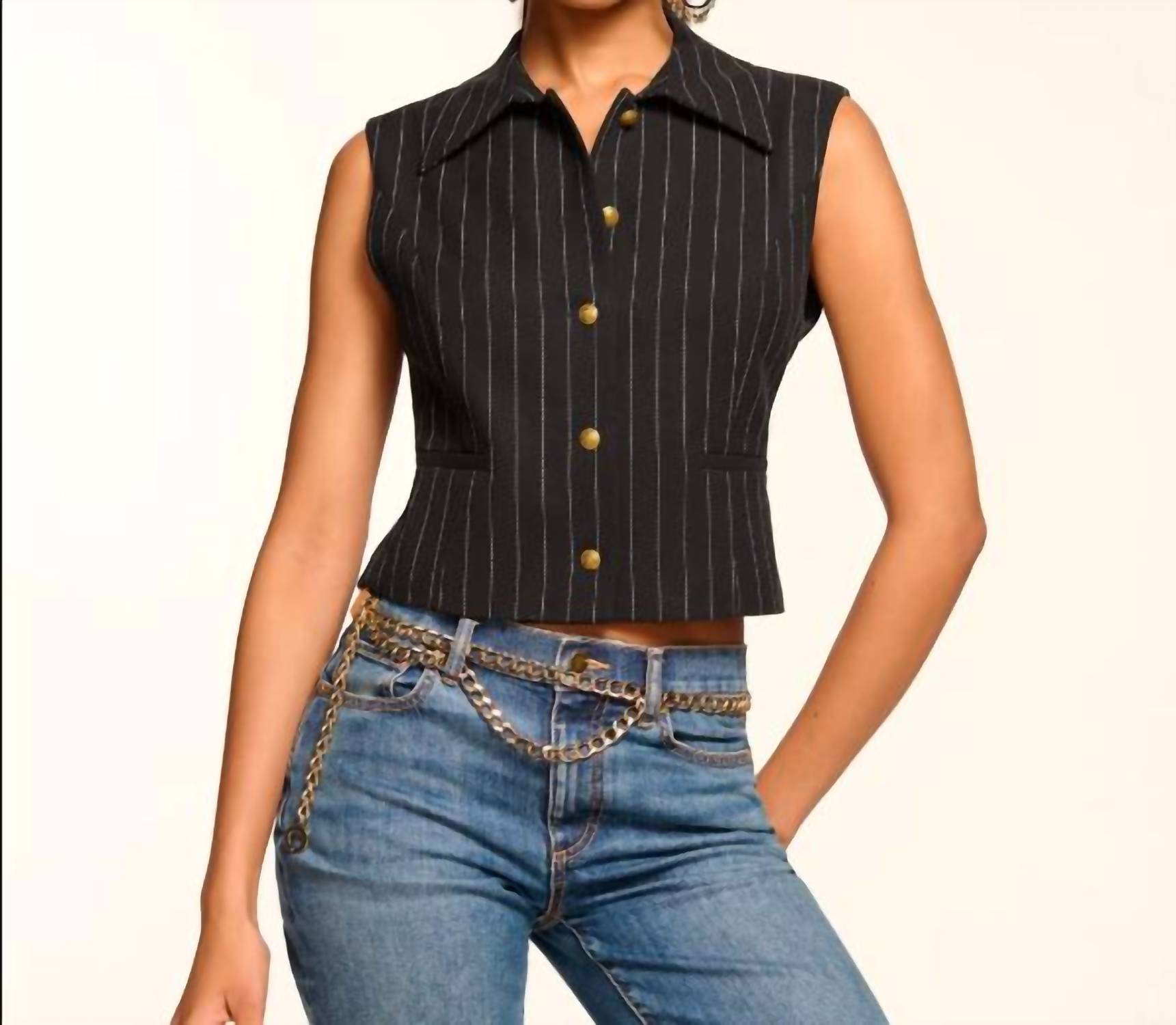 Ramy Brook - Danna Pinstripe Vest