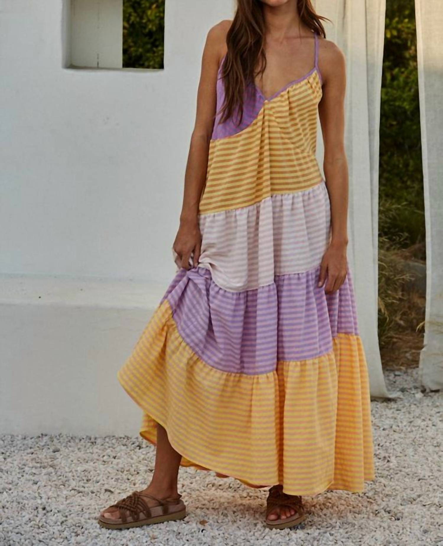 By Together - Catch Your Eye Tiered Maxi Dress